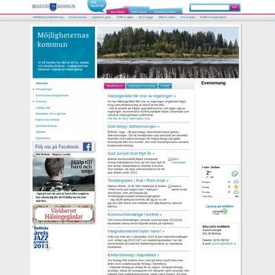 Bollnäs Nytt startsida 2014