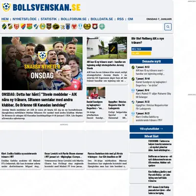 Bollsvenskan startsida 2026