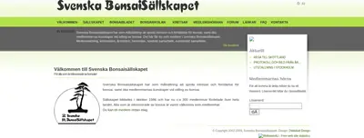 BonsaiBladet startsida 2009