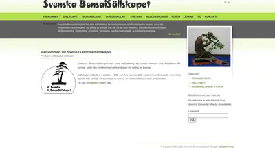 BonsaiBladet startsida 2011
