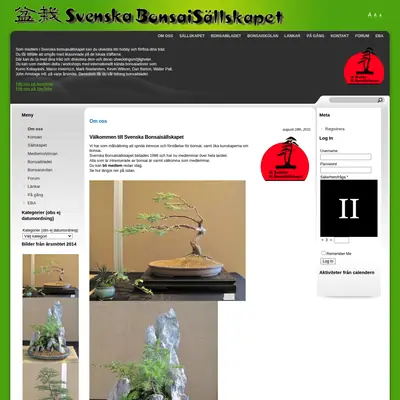 BonsaiBladet startsida 2016