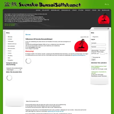 BonsaiBladet startsida 2017