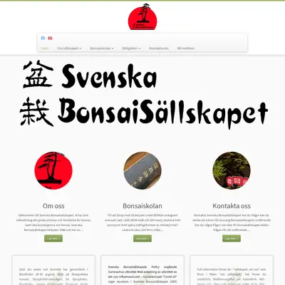 BonsaiBladet startsida 2021