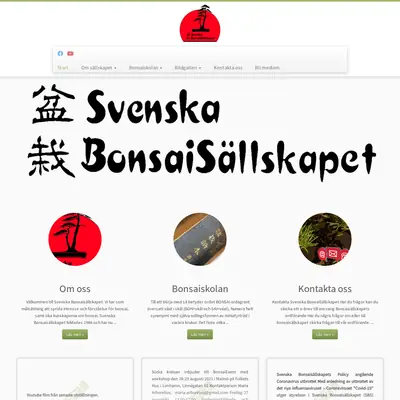 BonsaiBladet startsida 2022