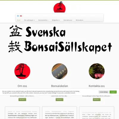 BonsaiBladet startsida 2023