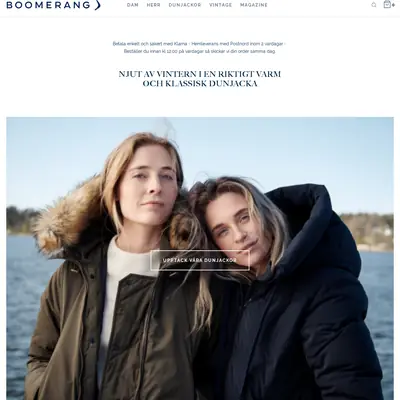 Bumerangen startsida 2021