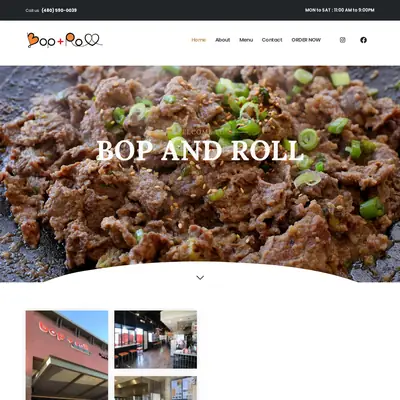 Bop´n´Roll startsida 2024