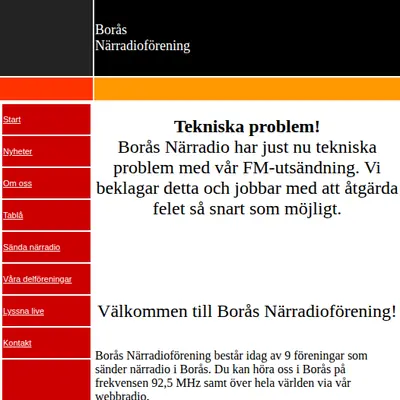 Borås närradio startsida 2020