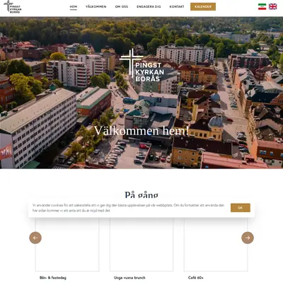 Gudstjänster från Pingstkyrkan i Borås startsida 2024
