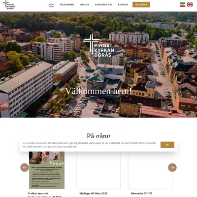 Gudstjänster från Pingstkyrkan i Borås startsida 2025