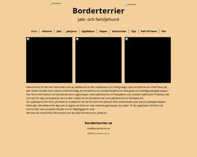 Border Terrier Bladet startsida 2024