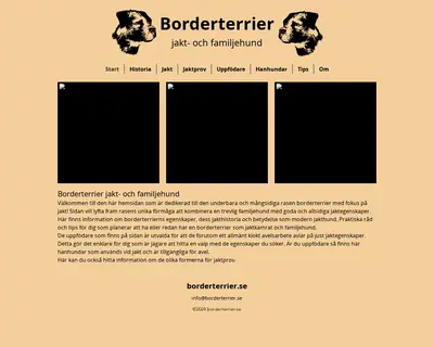 Border Terrier Bladet startsida 2025