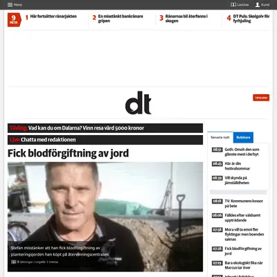 Borlänge Tidning startsida 2014