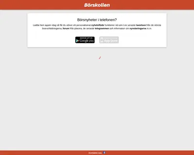 Börskoll startsida 2016