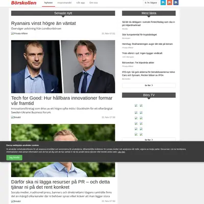 Börskoll startsida 2019