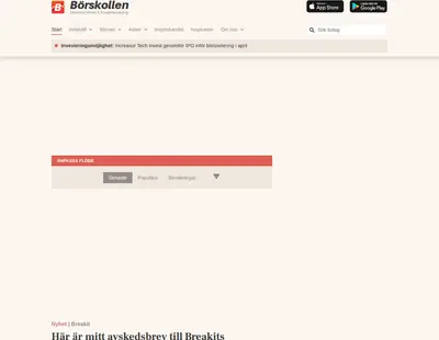 Börskoll startsida 2021