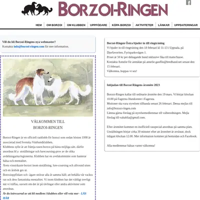 Borzoi startsida 2023