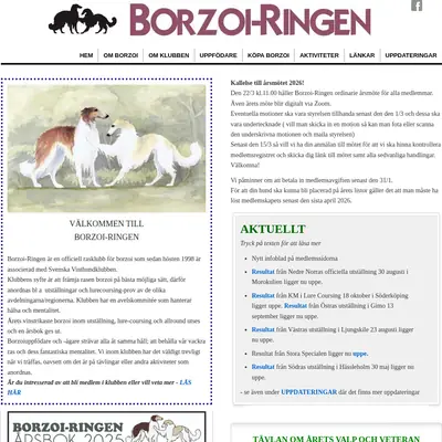 Borzoi startsida 2026
