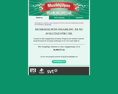 bossan.musikhjalpen.se startsida 2015