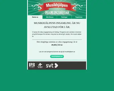 bossan.musikhjalpen.se startsida 2017