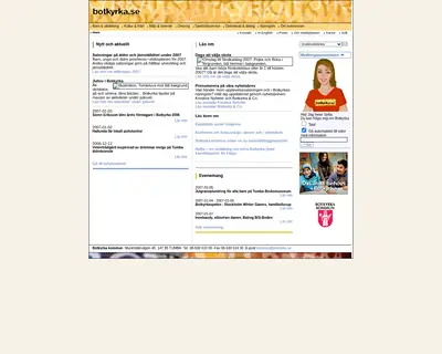 Botkyrka Tidning startsida 2007