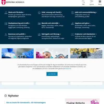 Botkyrka Tidning startsida 2022