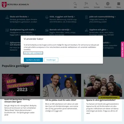 Botkyrka Tidning startsida 2024