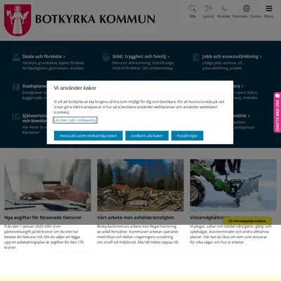 Botkyrka Tidning startsida 2025