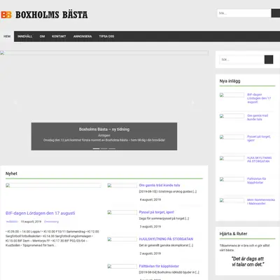 Boxholms bästa startsida 2019