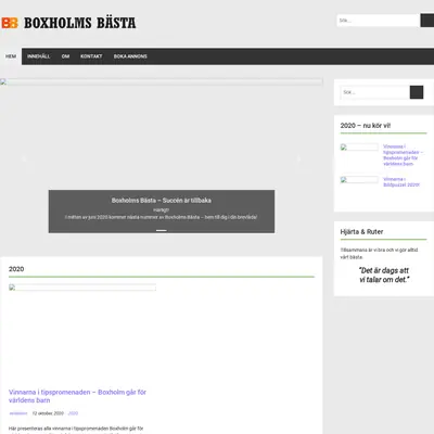 Boxholms bästa startsida 2021