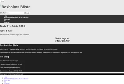 Boxholms bästa startsida 2026