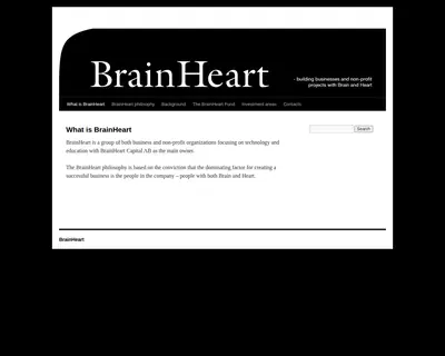 brainheart.com startsida 2011