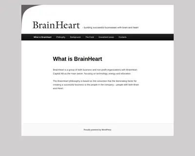 brainheart.com startsida 2019