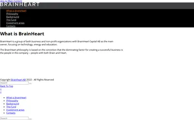 brainheart.com startsida 2022