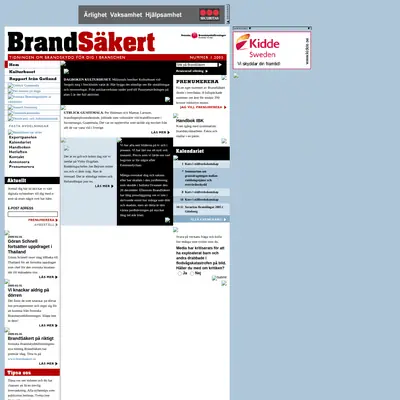 BrandSäkert startsida 2005