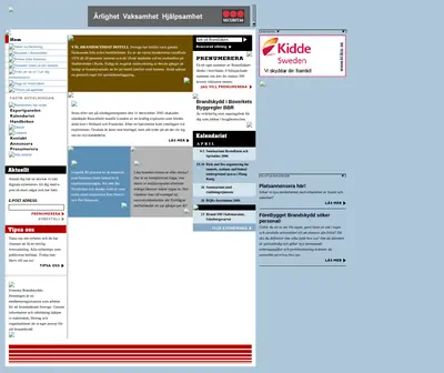 BrandSäkert startsida 2006