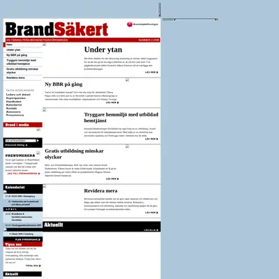 BrandSäkert startsida 2009