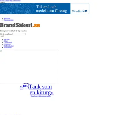 BrandSäkert startsida 2013