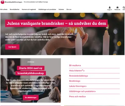 https://www.brandskyddsforeningen.se startsida 2024
