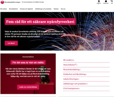 https://www.brandskyddsforeningen.se startsida 2026