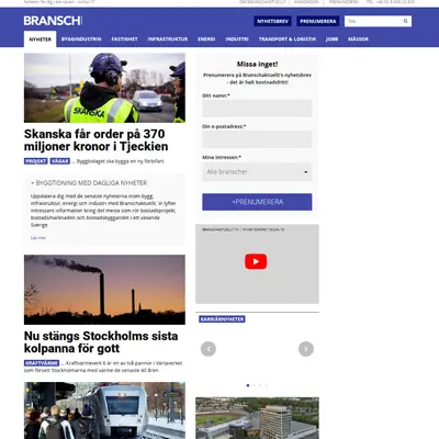Branschaktuellt startsida 2020