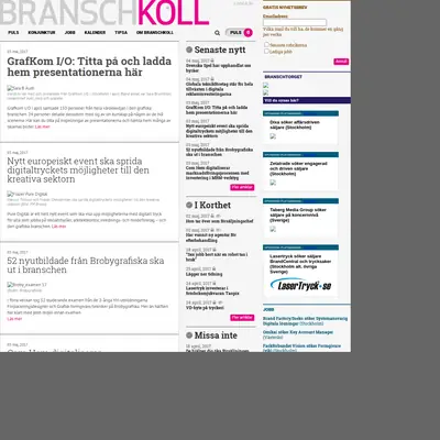 Branschkoll.se startsida 2017