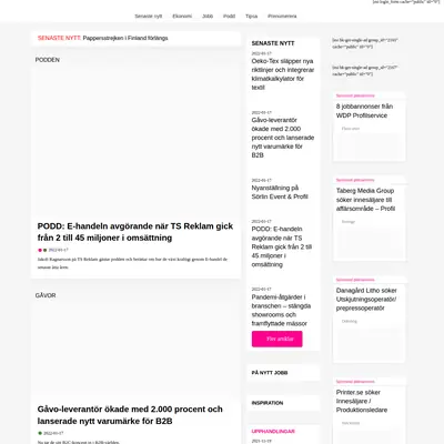 Branschkoll.se startsida 2022
