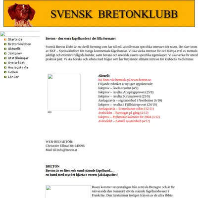 Breton Bladet startsida 2004