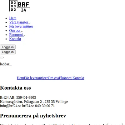brf24.se startsida 2023