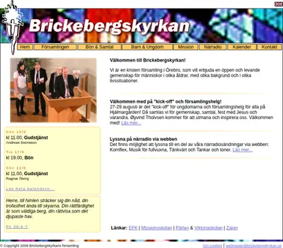 Brickebergskyrkan startsida 2010