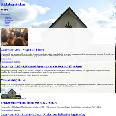Brickebergskyrkan startsida 2015