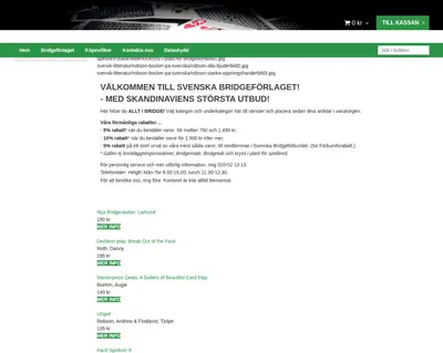 www.bridgeforlaget.se startsida 2020