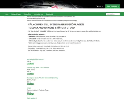 www.bridgeforlaget.se startsida 2021