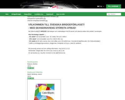 www.bridgeforlaget.se startsida 2022